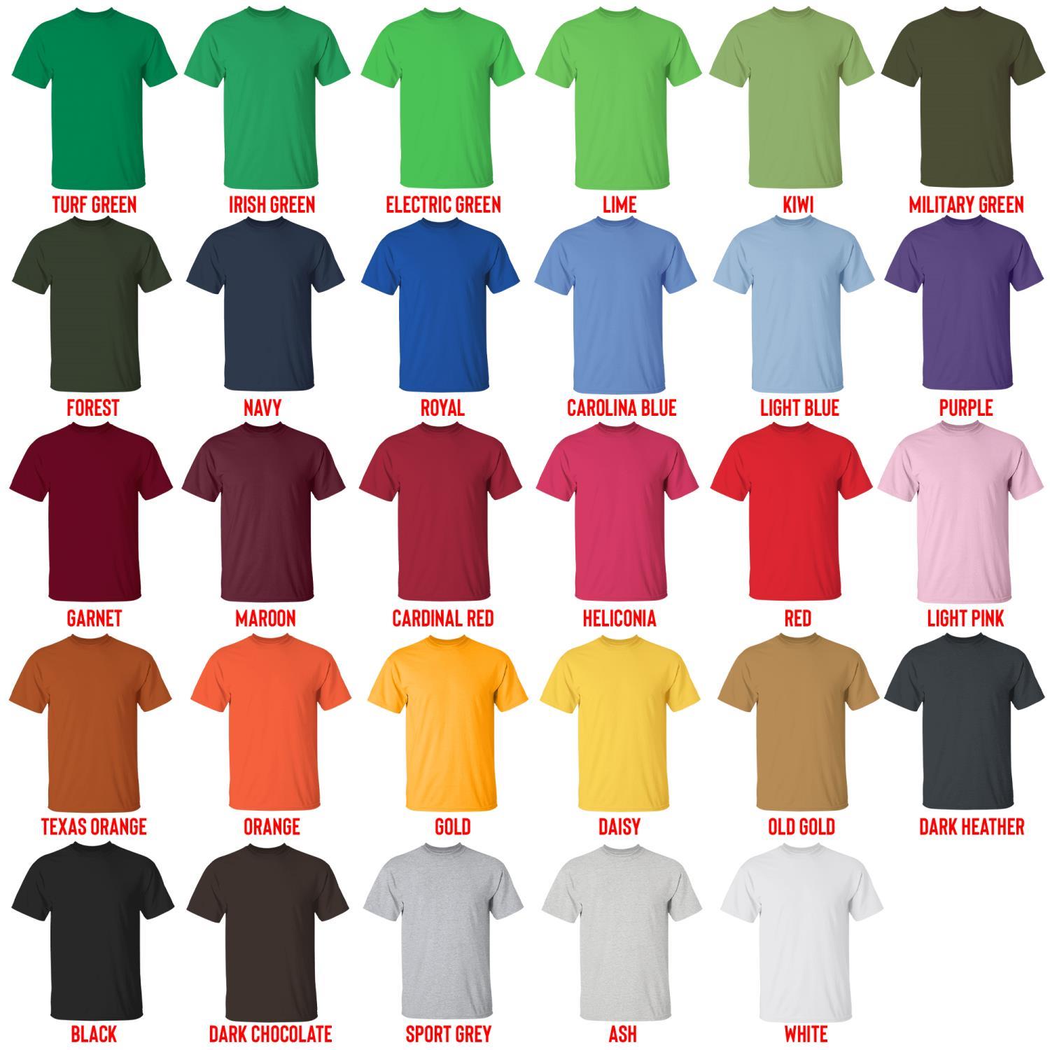 t shirt color chart - The Summer Hikaru Died Store