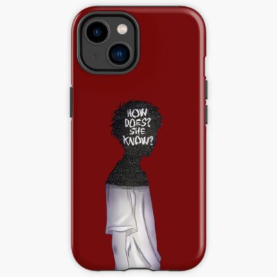 Scribble How Does She Know Iphone Case