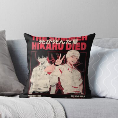 Yoshiki And Hikaru Kanji Anime Throw Pillow